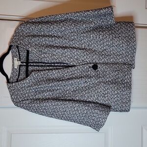 Coldwater creek Black and white jacket Size 16